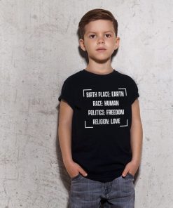 Barn Shirtstore | Birthplace - Earth Kids T-Shirt Black