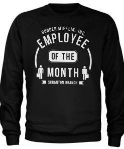 Mann Shirtstore | Dunder Mifflin Employee Of The Month Sweatshirt Black