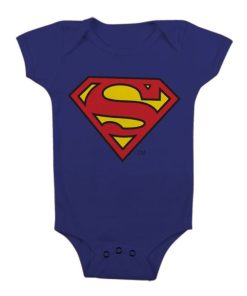 Barn Shirtstore | Superman Shield Baby Body Navy