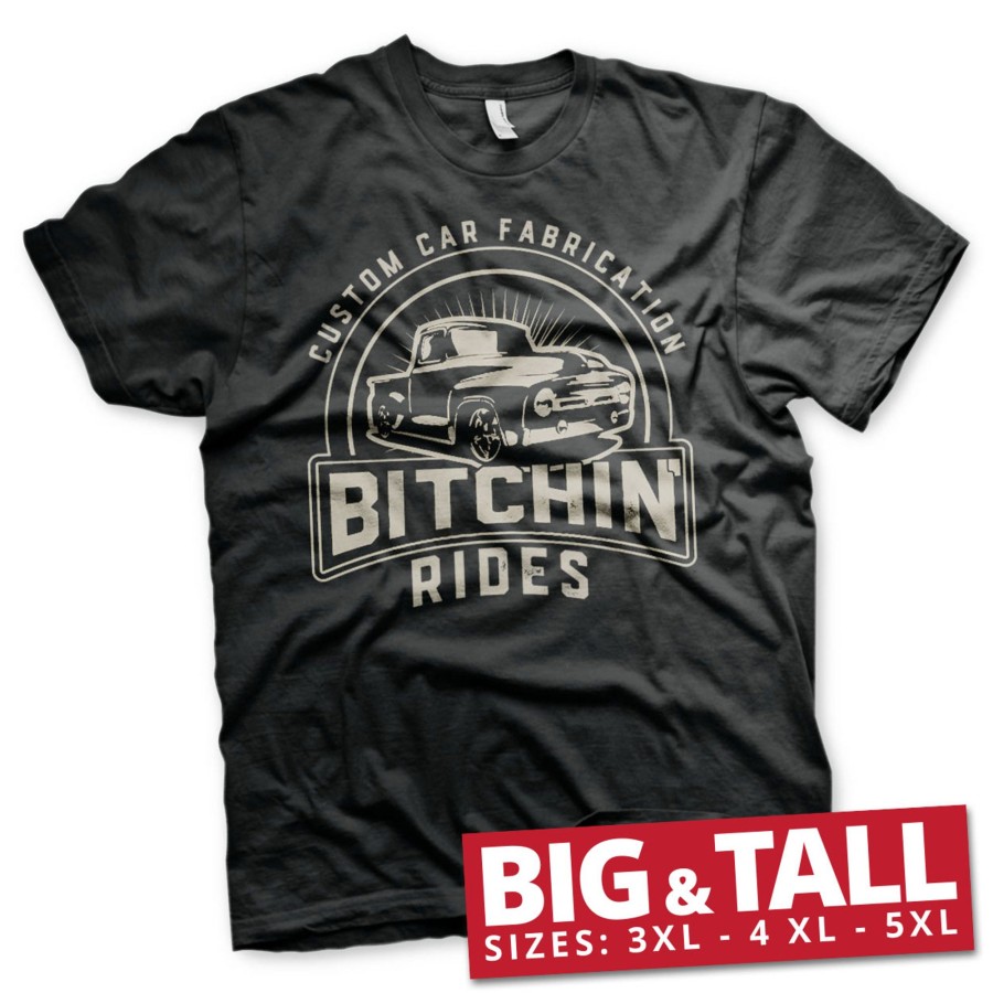 Mann Shirtstore | Bitchin' Rides Sunset Pick-Up Big & Tall T-Shirt Black
