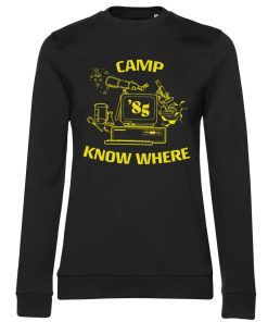 Kvinna Shirtstore | Camp Know Where Girly Sweatshirt Black