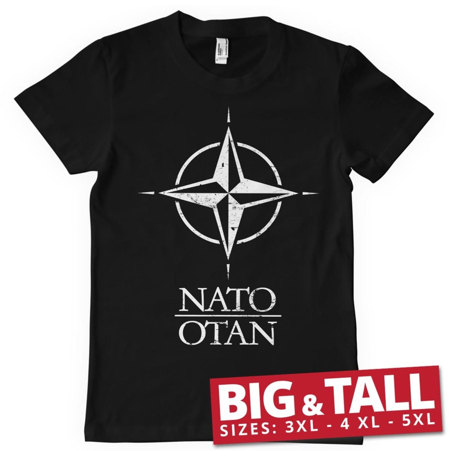 Mann Shirtstore | Nato Washed Logo Big & Tall T-Shirt Black