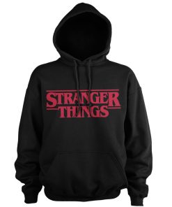Mann Shirtstore | Stranger Things Logo Hoodie Black
