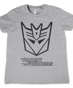 Barn Shirtstore | Decepticon Monotone Kids T-Shirt Heathergrey