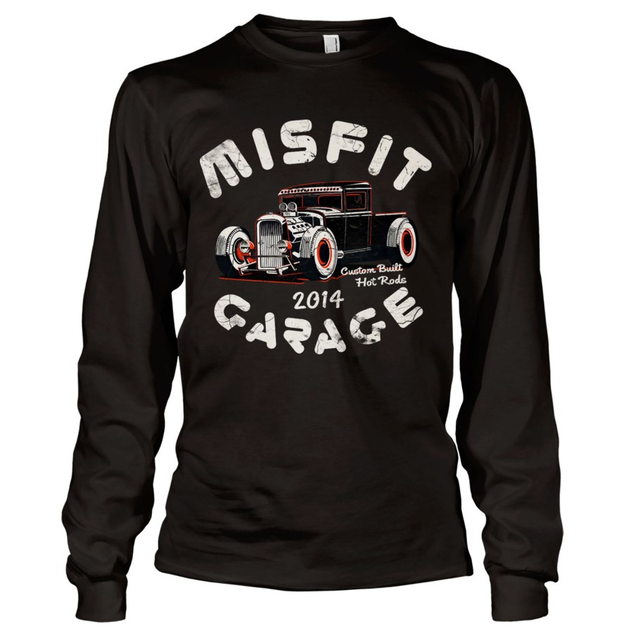Mann Shirtstore | Misfit Garage Power Pick Long Sleeve Tee Black