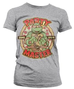 Kvinna Shirtstore | Tmnt - Party Master Since 1984 Girly Tee