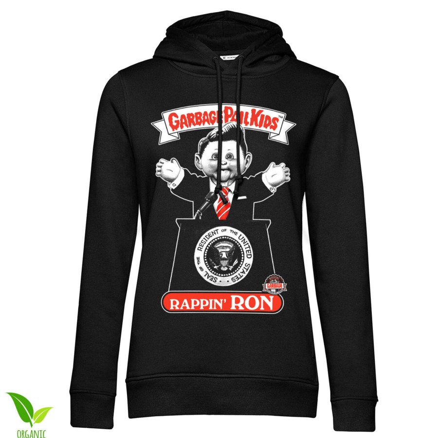 Kvinna Shirtstore | Rappin' Ron Girls Hoodie Black