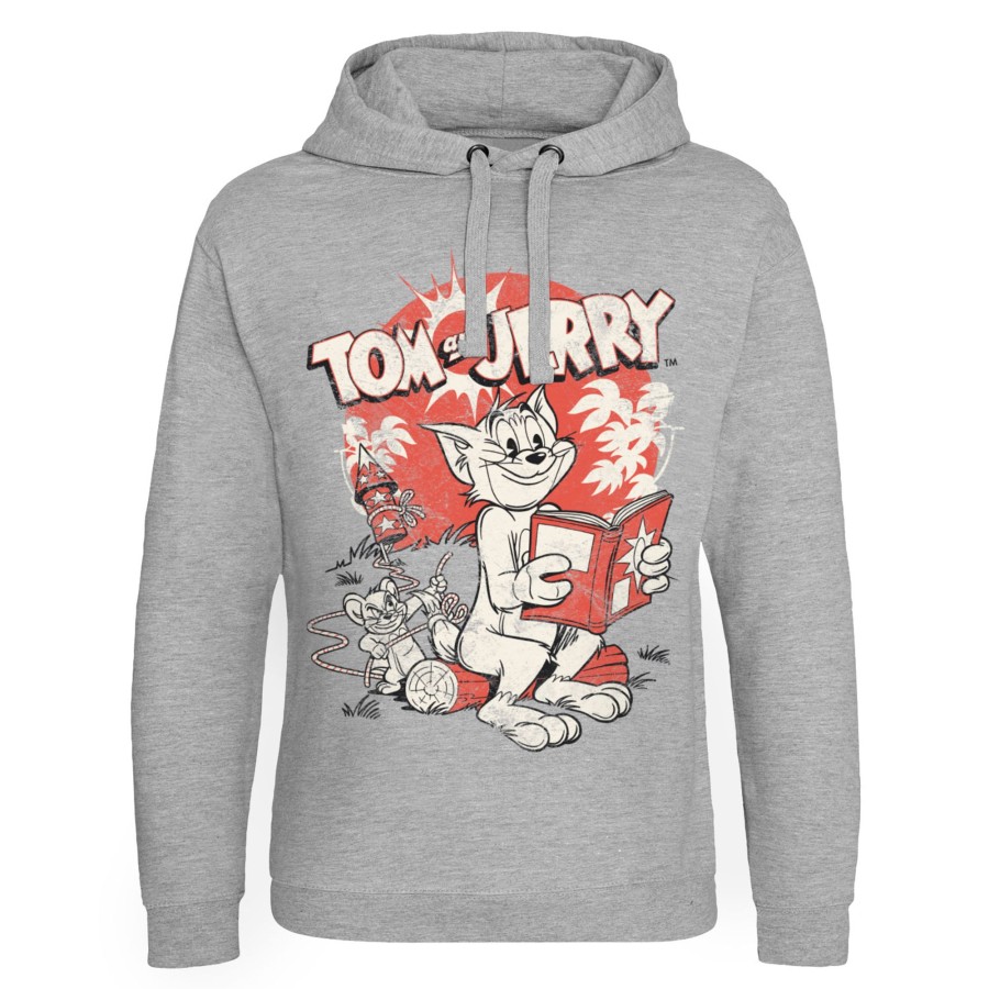 Mann Shirtstore | Tom & Jerry Vintage Comic Epic Hoodie Heather-Grey