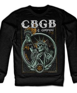 Mann Shirtstore | Cbgb - Statue Of Underground Rock Sweatshirt Black