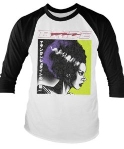 Mann Shirtstore | Bride Of Frankenstein Baseball Long Sleeve T-Shirt Whiteblack