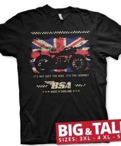 Mann Shirtstore | B.S.A. Motor Cycles - The Journey Big & Tall T-Shirt Black