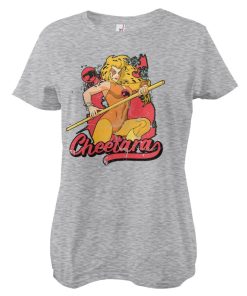 Kvinna Shirtstore | Thundercats - Cheetara Distressed Girly Tee Heathergrey