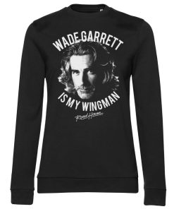 Kvinna Shirtstore | Wade Garrett Is My Wingman Girly Sweatshirt Black