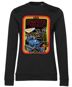 Kvinna Shirtstore | Stranger Things Retro Poster Girly Sweatshirt