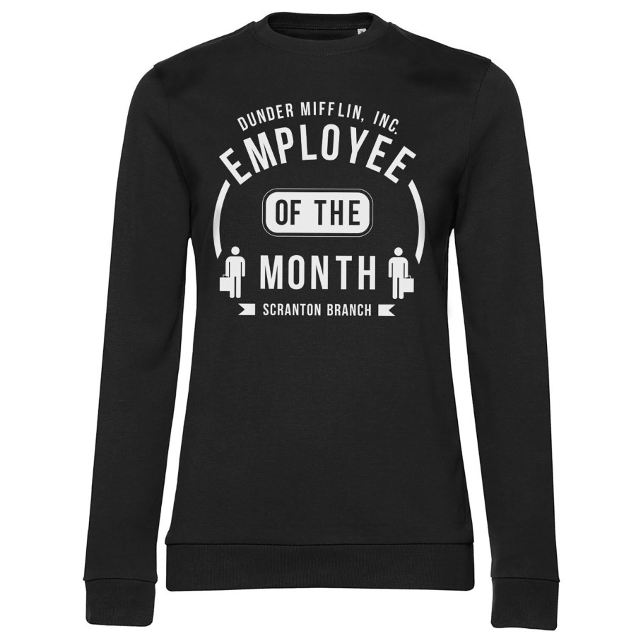 Kvinna Shirtstore | Dunder Mifflin Employee Of The Month Girly Sweatshirt Black