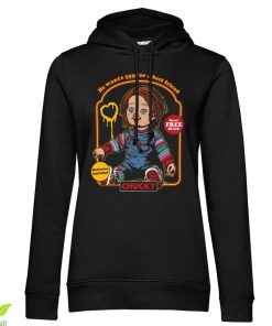 Kvinna Shirtstore | Chucky Toy Box Girly Girls Hoodie Black