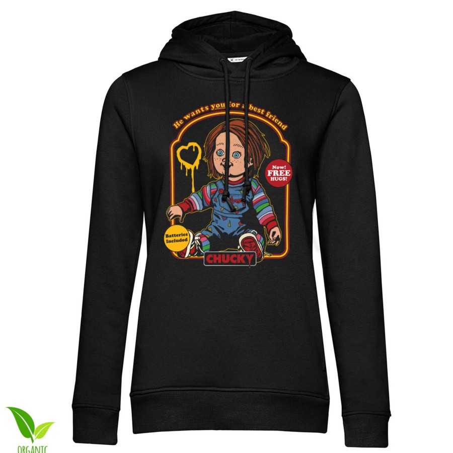 Kvinna Shirtstore | Chucky Toy Box Girly Girls Hoodie Black