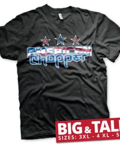 Mann Shirtstore | American Chopper Flag Logo Big & Tall T-Shirt Black