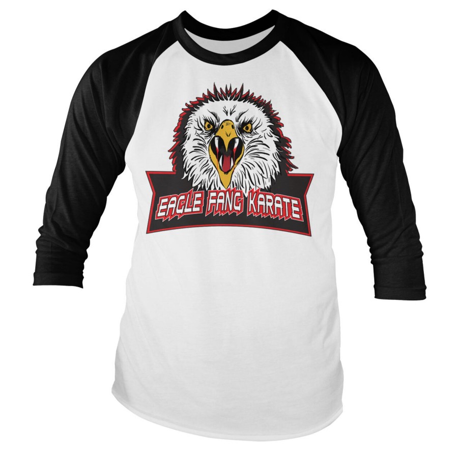 Mann Shirtstore | Eagle Fang Karate Baseball Long Sleeve Tee Whiteblack