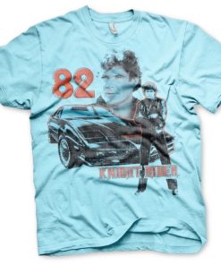 Mann Shirtstore | Knight Rider 1982 T-Shirt Skyblue
