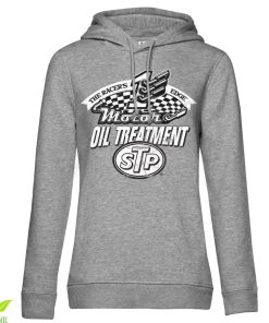 Kvinna Shirtstore | Stp Oil Treatment Distressed Girls Hoodie Heather-Grey