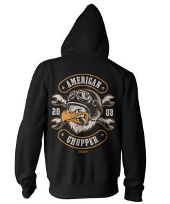 Mann Shirtstore | American Chopper - Cigar Eagle Zipped Hoodie Black