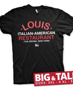Mann Shirtstore | The Godfather - Louis Restaurant Big & Tall T-Shirt Black