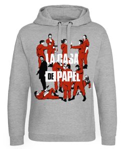 Mann Shirtstore | La Casa De Papel - La Pandilla Girly Epic Hoodie Heathergrey