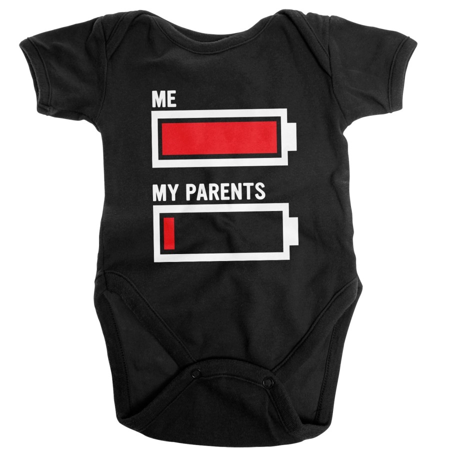 Barn Shirtstore | I'M Fully Charged Baby Body Black