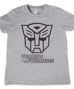 Barn Shirtstore | Autobots Monotone Kids T-Shirt Heathergrey