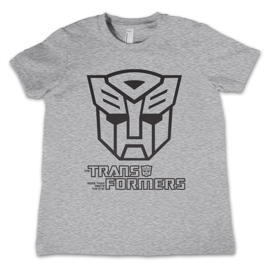 Barn Shirtstore | Autobots Monotone Kids T-Shirt Heathergrey