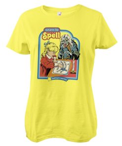 Kvinna Shirtstore | Learn To Spell Girly Tee Yellow