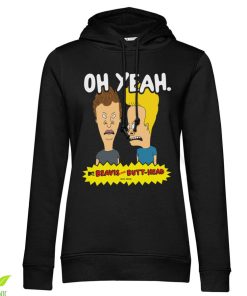 Kvinna Shirtstore | Beavis And Butt-Head Oh Yeah Girls Hoodie Black