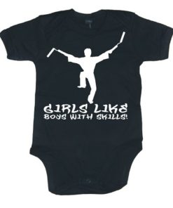 Barn Shirtstore | Girls Like Boys With Skills Body Black