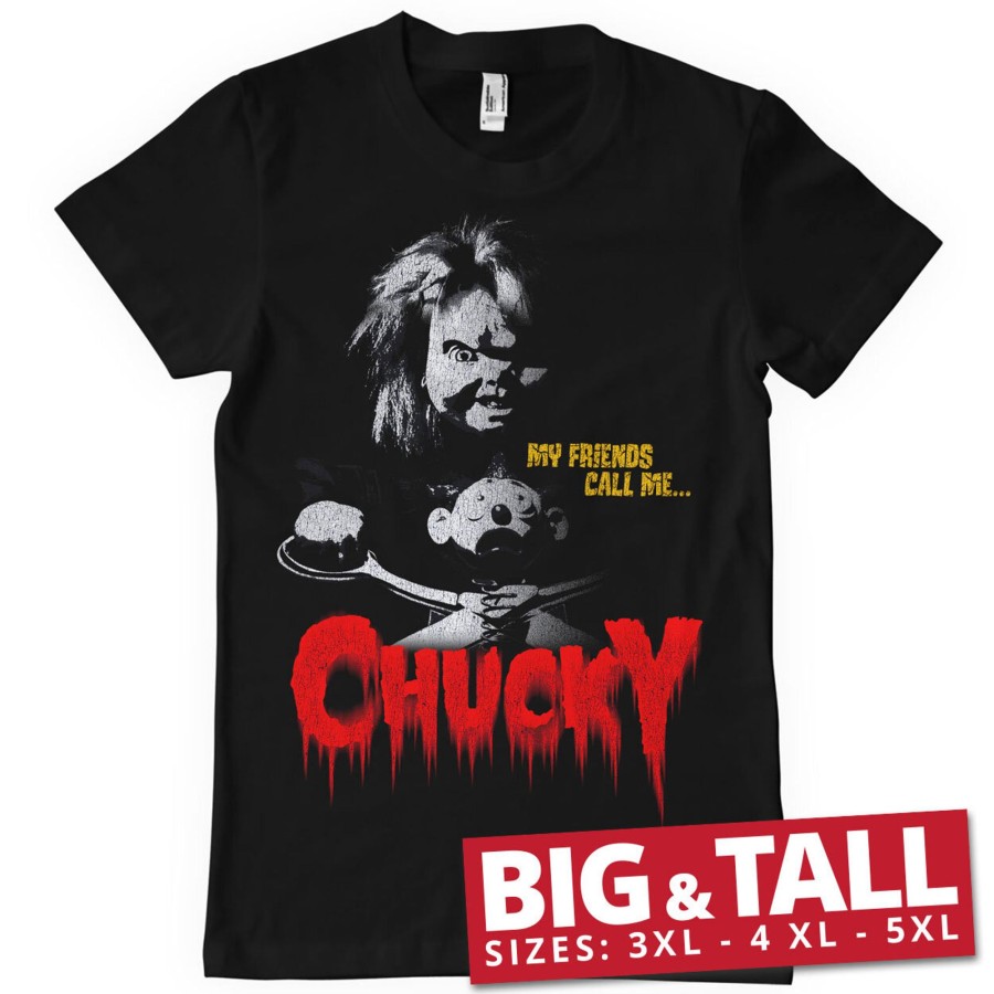 Mann Shirtstore | Call Me Chucky Big & Tall T-Shirt Black