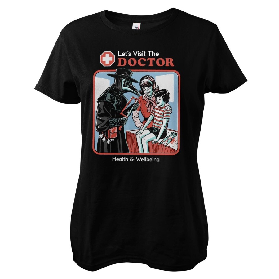 Kvinna Shirtstore | Let'S Visit The Doctor Girly Tee Black
