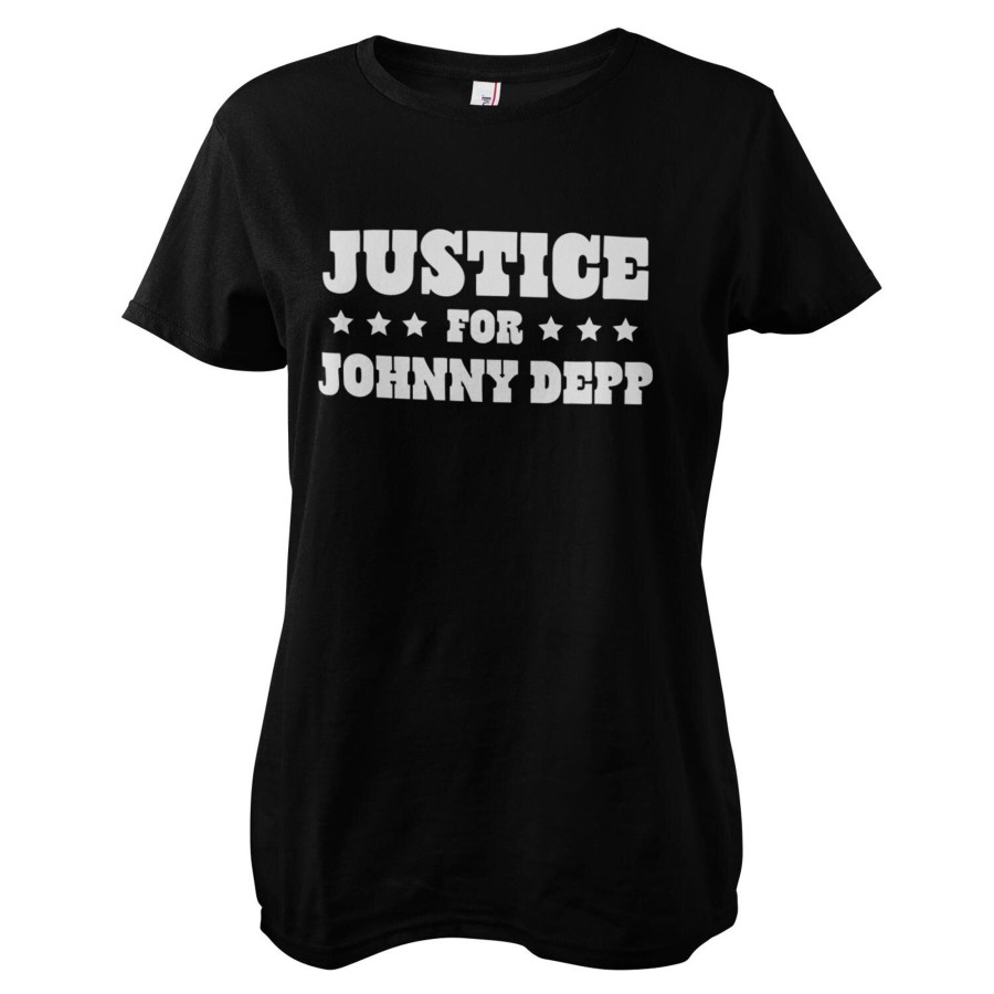 Kvinna Shirtstore | Justice For Johnny Depp Girly Tee