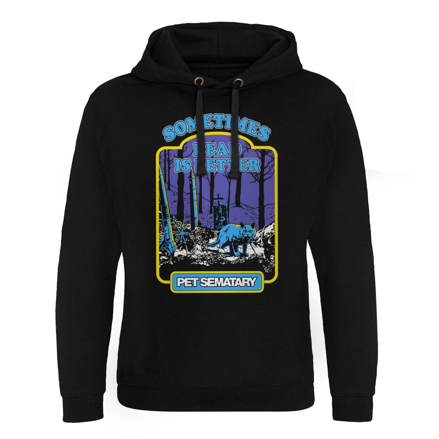 Mann Shirtstore | Sometimes Dead Is Better Epic Hoodie Black