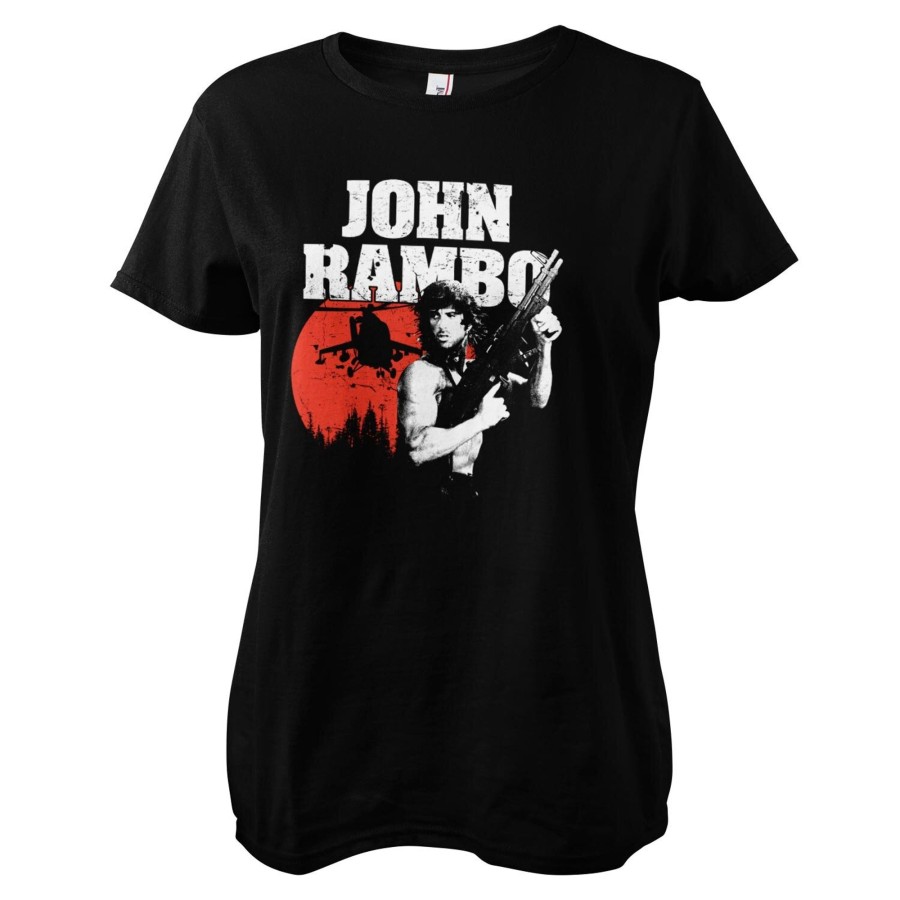 Kvinna Shirtstore | John Rambo Girly Tee Black