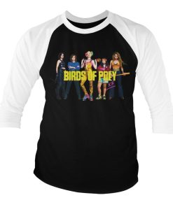 Mann Shirtstore | Birds Of Prey Baseball 3/4 Sleeve Tee White-Black