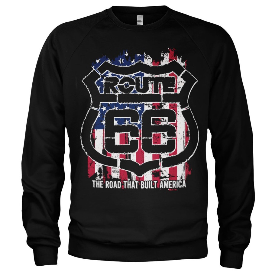 Mann Shirtstore | Route 66 America Sweatshirt Black