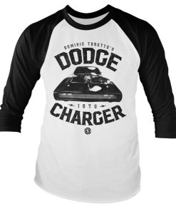 Mann Shirtstore | Toretto'S Dodge Charger Baseball Long Sleeve Tee Whiteblack
