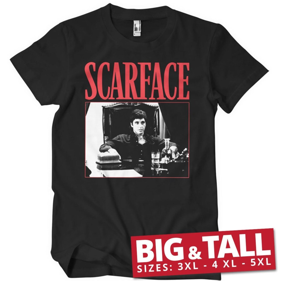 Mann Shirtstore | Tony Montana - The Power Big & Tall T-Shirt Black