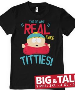 Mann Shirtstore | These Are Real Fake Titties Big & Tall T-Shirt Black