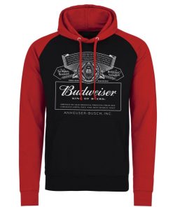 Mann Shirtstore | Budweiser White Logo Baseball Hoodie
