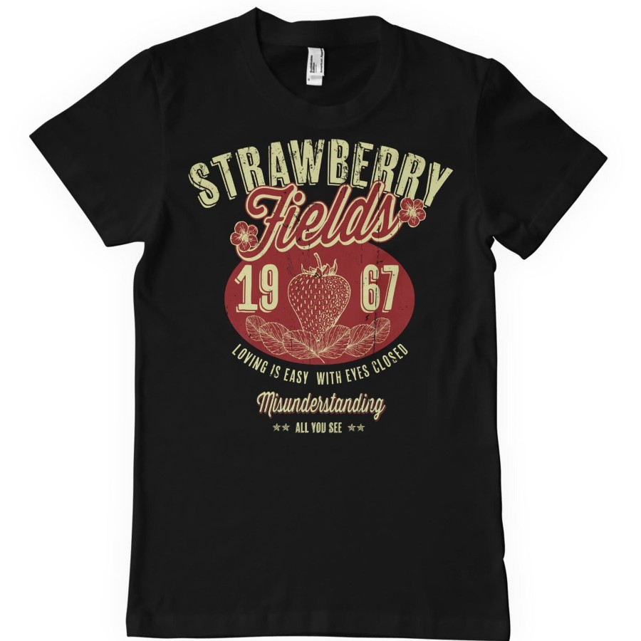 Mann Shirtstore | Strawberry Fields T-Shirt Black