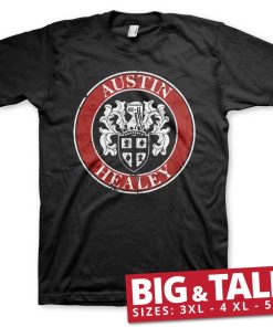 Mann Shirtstore | Austin Healey Distressed Big & Tall T-Shirt Black