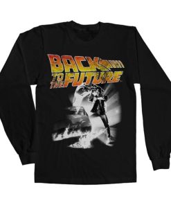 Mann Shirtstore | Back To The Future Poster Long Sleeve Tee Black