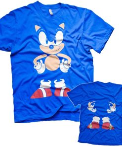 Mann Shirtstore | Sonic The Hedgehog - Front & Back Tee Blue