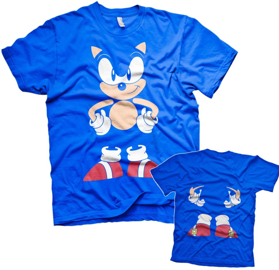 Mann Shirtstore | Sonic The Hedgehog - Front & Back Tee Blue